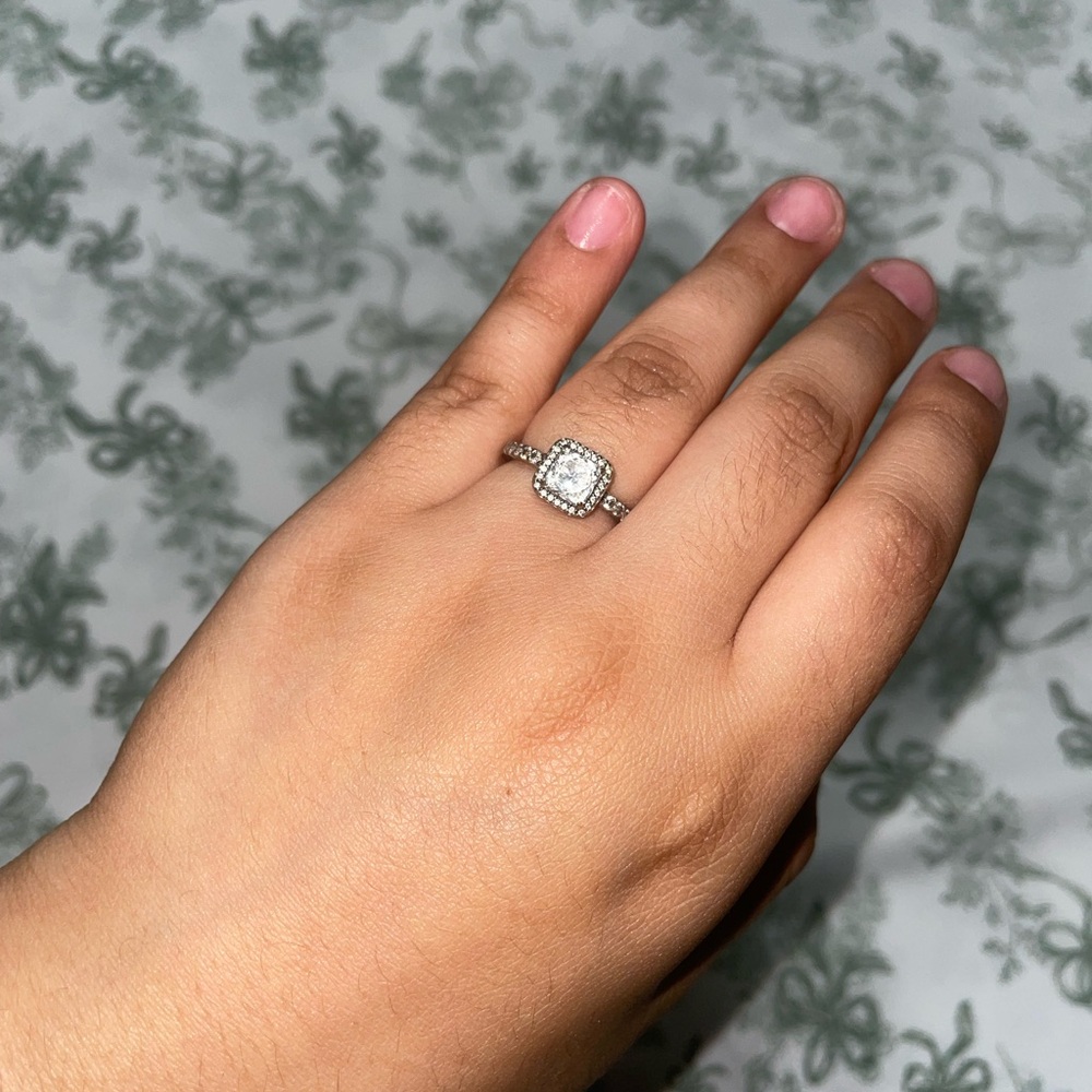 Pandora Sterling Silver Solitaire Ring - image 2